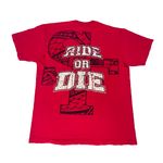 Shaka Vintage San Francisco 49ers Ride Or Die Red Graphic T-shirt Photo 1