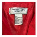 Jennifer Moore Jennifer‎ Moore Red Blazer Single Button Professional Office Wear Petite Size 14 Photo 4