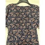 Madewell  Orchard Flutter-Sleeve Dress Floral Mix Navy Blue Pink Size 0‎ Boho Photo 4