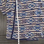 Lucky Brand  Longline Cardigan Blue Open Front Size L Southwestern Aztec Boho Photo 8
