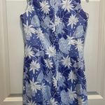 Lilly Pulitzer white Label Tank Dress Blue Frog Print Photo 1