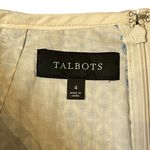 Talbots Womens Skirt Eyelet Zip Pencil Lace Overlay Split Back Size 4 Blue White Photo 6