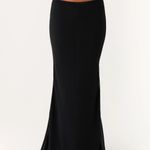 Peppermayo Canyon Chiffon Maxi Skirt - Black NWOT Photo 4