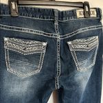 Rock & Roll Cowgirl Blue Dark Wash Boyfriend Jeans Size 30 x 32 Photo 3