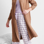 State of Day Women's Size XL/XXL Cave Brown Fleece Knit Robe Sweater Sleepwear Photo 0