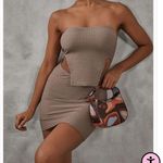 Pretty Little Thing  Mocha Textured Mini Dress Photo 0