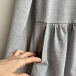 Rebecca Taylor Gray High Neck Casual Long Sleeve Mini Dress Size XL Fit & Flare Photo 4