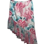 Kim Shui NWT Pink Silky Floral Cutout Bustier Top & Pink Silky Floral Midi Skirt Photo 12