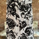 Lillie Rubin White Black Floral Strapless Beaded Evening Dress 12 Photo 6