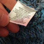 Sigrid Olsen Vintage  Blue Patchwork Knit Sweater Artsy Textured Pullover Photo 3