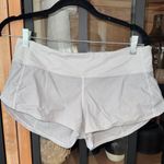 Lululemon  Speed Up Shorts *2.5" White workout running adjustable low rise Photo 3