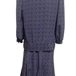 Vintage Blue and White Lace Blouse and Skirt Set Sz M/L Size M Photo 6