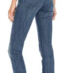 Mother Rascal Slit Flip Jeans Womens 24 Blue Denim High Waisted Raw Hem Slim Photo 1