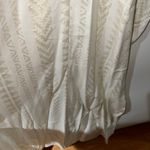 Elan Off White With Golden Pattern Pocketed Maxi Dress Small Photo 5