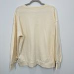 Madewell Cream V Neck Cozy Sweatshirt Casual Outdoors Photo 1
