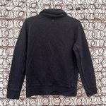 prAna black cowl neck hoodie sweatshirt with crochet lace overlay detail medium Photo 1
