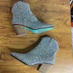 Betsey Johnson Betsey‎ Johnson Diva Rhinestone Western Boots Size 5 Ankle Sparkle Wedding NEW Photo 7