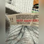 Free People New  Intimately Eyes For U Halter Bodysuit Gray Green Scarf‎ Tie Med Photo 7