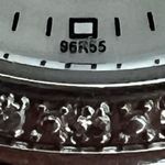 Bulova Diamonds Ladies Watch Pearl Dial Stainless Bracelet Blue Markers 96R55 Photo 8