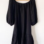 Tommy Bahama St. Lucia Linen Blend Off The Shoulder Mini Dress in Black Photo 7