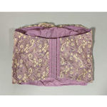 Dolls Kill Delia*s Purple Floral Lace Ruched Corset Crop Tube Top Shirt Size M ✨ Photo 3