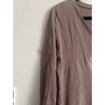 Fresh Produce Vintage Y2K V Neck Top LARGE Beach Boho Sand Dollar Coastal Photo 4