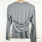 VERO MODA Women's Nelly Gray Long Sleeve Corset Blouse Size S Casual NWOT Photo 2