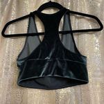 Victoria's Secret Sport Dark Green Velvet Criss Cross Sports Bra, M Photo 1