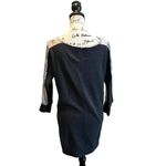 Victoria's Secret VS  Tunic Sweatshirt Gray Medium Scoop Neck 3/4 Sleeve Camo Photo 3