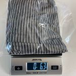 Democracy EUC women’s black gray striped knit cuffed sleeve twist front blouse Photo 6