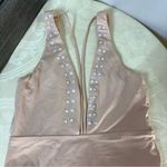 REEF  kaleidoscope nude plunge front strappy swimsuit with pearl accents Photo 1