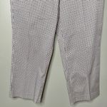 Talbots NWT Stretch Basket Weave Pattern Capri Length Pants Black White Size 10 Photo 5
