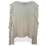 Veronica Beard  Osage Pima cotton blouse size large EUC white Photo 2