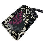 Vera Bradley Luggage Tag in Canterberry Magenta Pink Black Gray White Photo 1