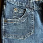 Calvin Klein Blue Jeans Boot Cut With Tan thread Pockets SZ 6 Photo 5