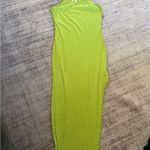 Vibrant Strapless Lime Dress Green Size L Photo 1