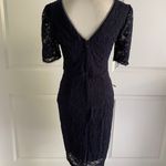 Orsay NAVY ASYMMETRICAL NECKLINE MIDI LACE DRESS Photo 7