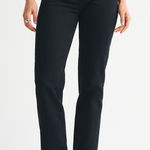 Abercrombie & Fitch Ultra High Rise 90s Straight Jean in Black Size 24 or 00 Photo 0