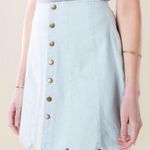 Francesca's Primrose Snap Scallop Skirt Photo 0