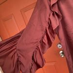 ZARA Rust Ruffle Sleeve Blouse Photo 4