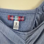 Urban Outfitters  Blue Ruched Front Off-Shoulder Top Medium NWT Photo 2