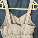 Romeo + Juliet Couture : Ivory/Tan Jumpsuit- adjustable straps, pockets, wide leg-M Photo 13