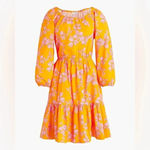 J.Crew Scoop Neck Mini Dress Bird Of Paradise Tropical Floral Size 00 XXS Photo 7