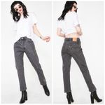 Levi's Black/Grey 501 Bejeweled Rock Stud High Waisted Jeans Photo 7