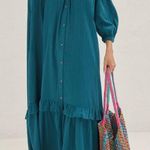 Anthropologie Off-The-Shoulder Gauze Dress, Size XS Photo 2