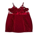 Torrid Curve Red Mesh Lace Cage Cutout Underwire Chemise Lingerie Size 5X Photo 1