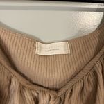 Altar'd State Altar’d State crossed babydoll Tan Puff Sleeve Top Photo 1