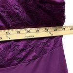 Torrid  Womens Purple V Neck Lace & Knit Tunic Top Size 3 Photo 5