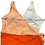 Cupshe V Neck Color Block Wrap One Piece Swimsuits Side Bowknot Size XL NWT Photo 12