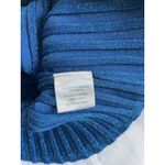 Line and Dot  Metallic Midi Dress Women's Blue M Photo 7